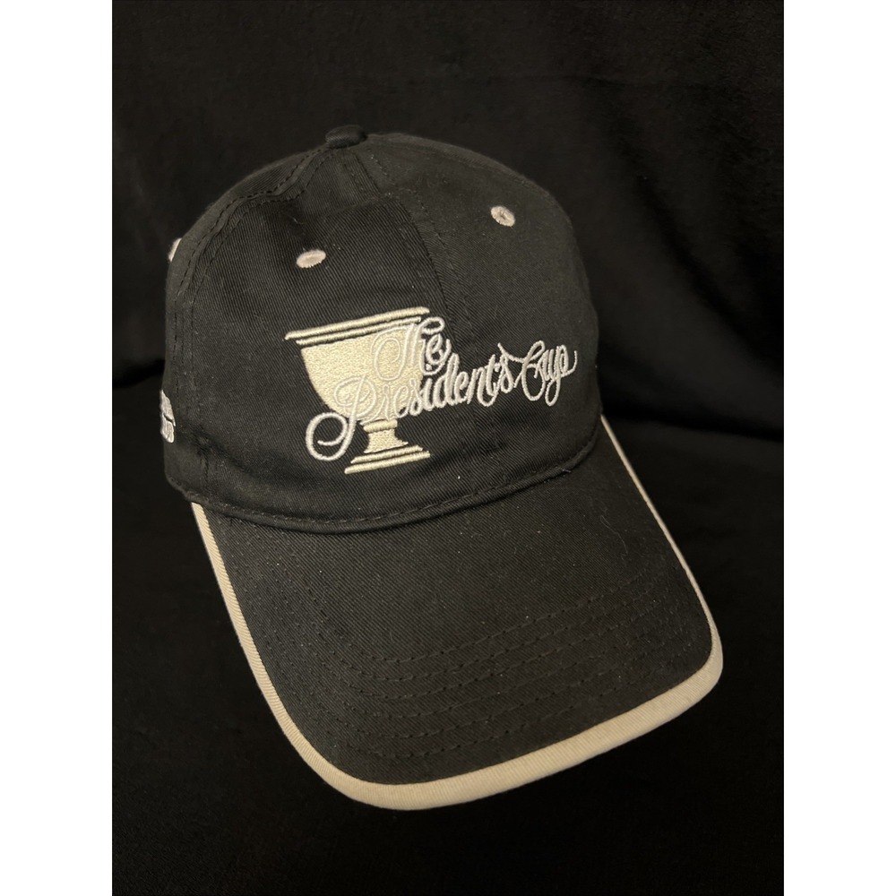 The Presidents Cup Golf Hat Signed Jay Haas & Another Golfer